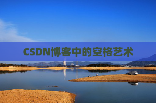 CSDN博客中的空格艺术